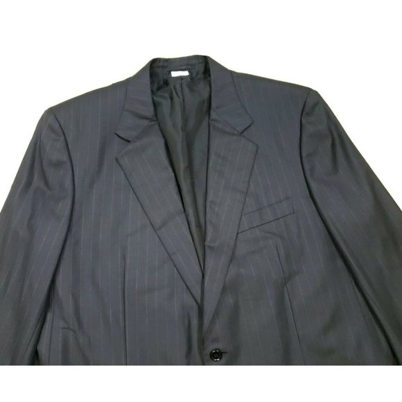 Brioni Traiano Super 150 Wool Sports Blazer Battaglia Navy Pinstriped Italy